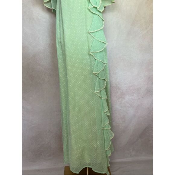 Vintage 1970s Green Evening Dress - Picture 4 of 8